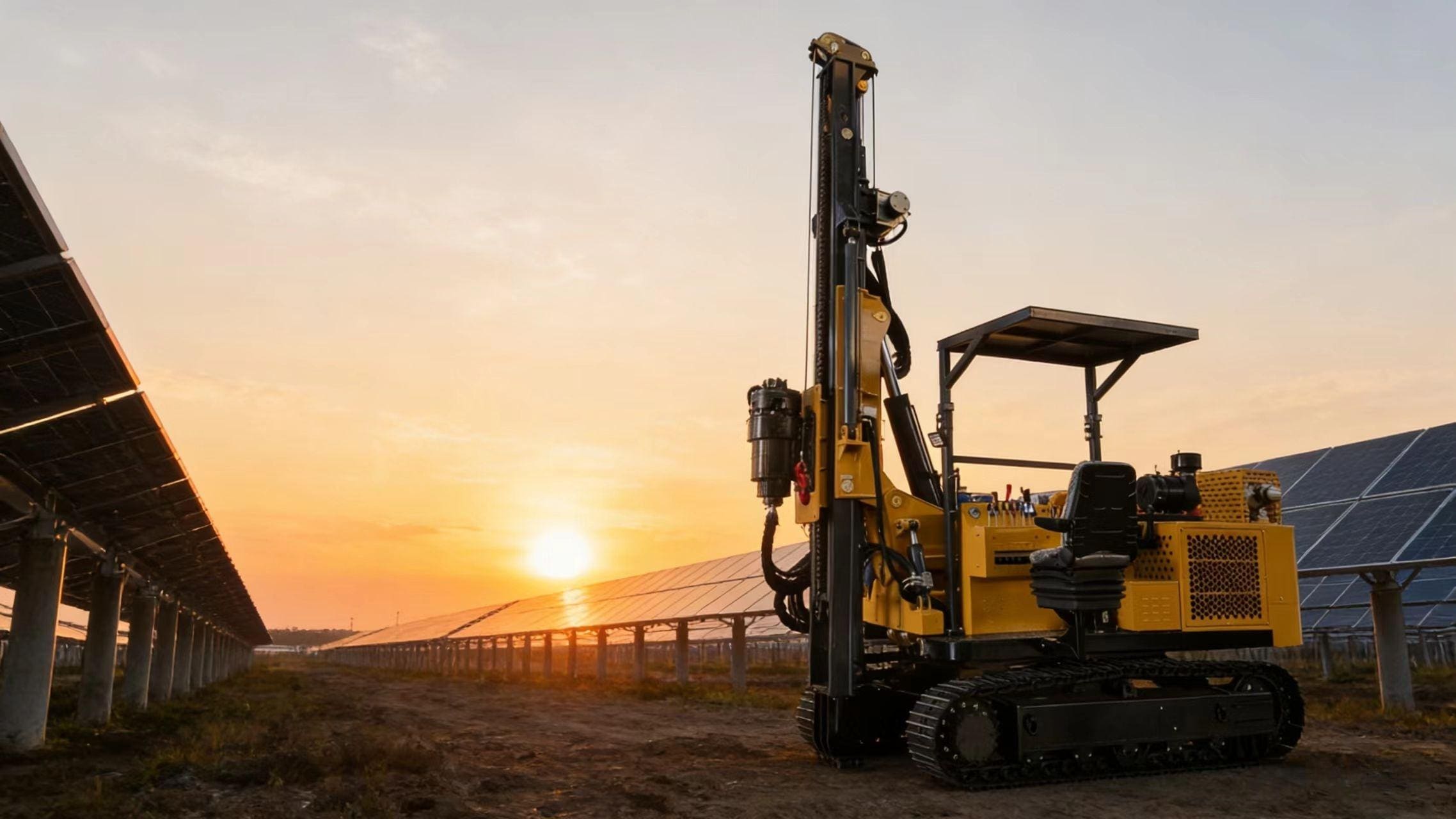 Что такое сваебойная установка для солнечных электростанций? Полное руководство по фундаментам для фотоэлектрических станций.